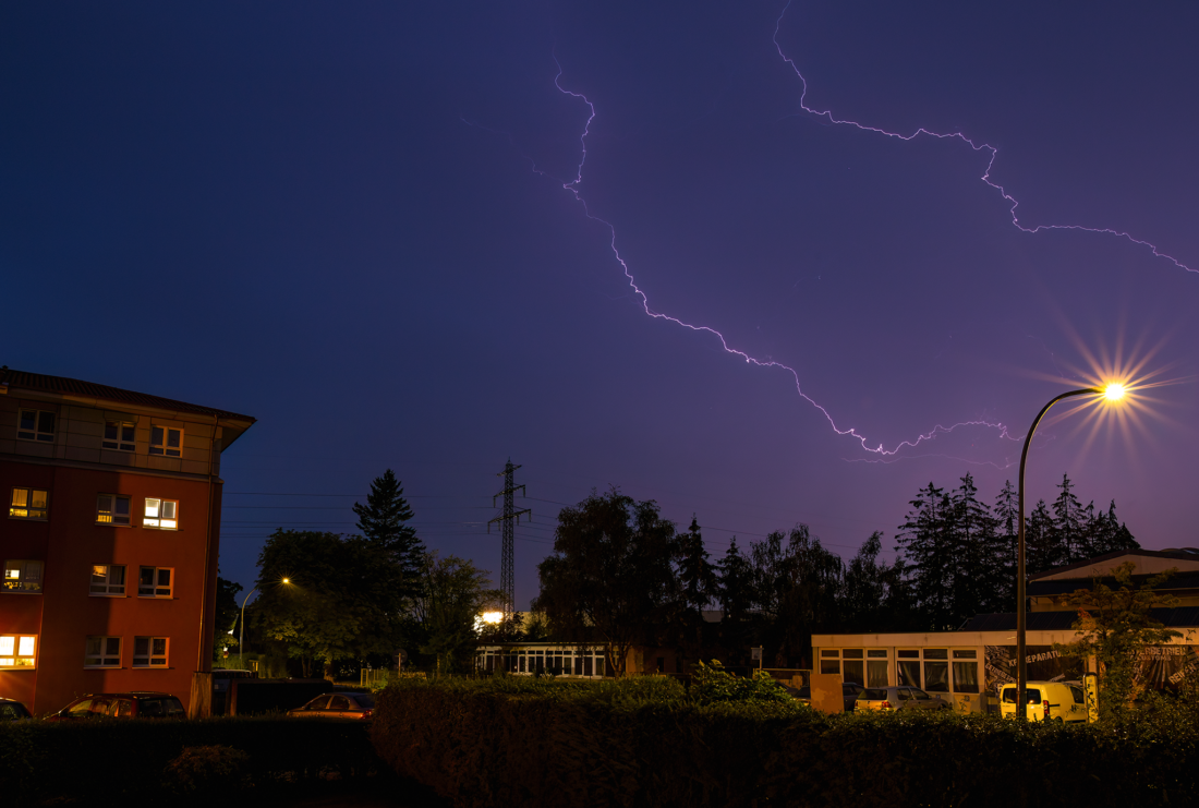 Blitze über Pinneberg