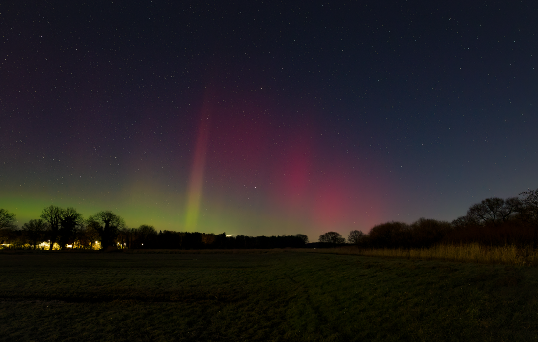 Polarlichter über Prisdorf am 06.02.2023