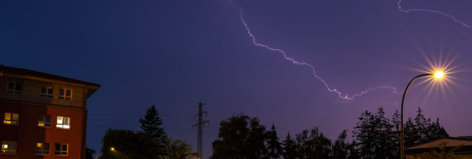 Blitze über Pinneberg