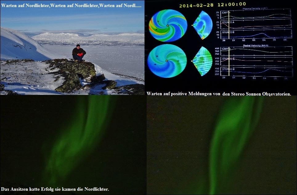 Polarlichter Kiruna (Schweden) 2014